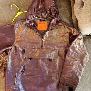 Urban Outfitters Shimmering Purple Raincoat